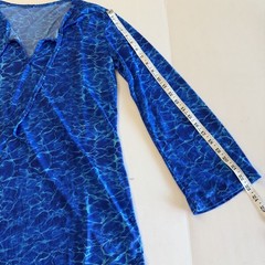 Sun Dress Beach Blue Cover-Up One Size (M or L) from Brazil Lightweight Stretch
