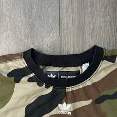 Adidas Dry Clean Only Womens XS Green Camo T Shirt Dress