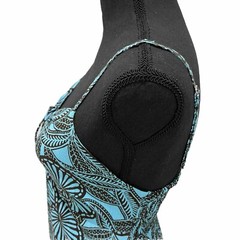 Piramide Clothing Company Handmade Teal & Brown MIDI Dress 100% Rayon Sz M EUC