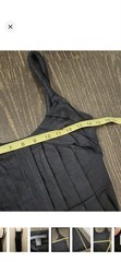 Banana Republic Black Maxi Long Dress Scoop Neck Strappy Stretch Size S