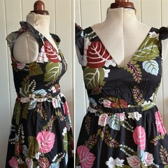 BODEN ANDREA 100% COTTON FRILL SLEEVE MAXI DRESS RRP £130 – SIZE 10