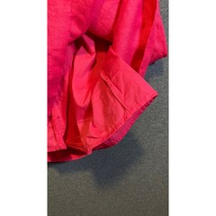 Gap Womens Hot Pink Linen Blend Tie Shoulder V-Neck Fit & Flare Dress Size 2