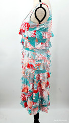 NEW Tango Mango Layered Ruffle Cha Cha Dress in Tropical Colors Size Small
