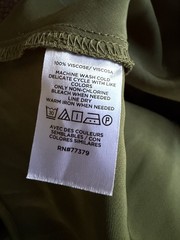 Ann Taylor Halter Bias Satin Maxi Dress Criss Cross Back Olive Green size 4