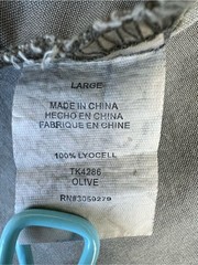 Thread Supply Olive 100% Lyocell Utility Shirt Dress Minimalist Safari Midi L