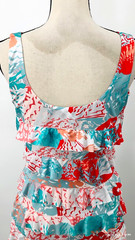 NEW Tango Mango Layered Ruffle Cha Cha Dress in Tropical Colors Size Small