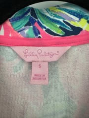 Lilly Pulitzer Sweatshirt Dress Skipper Zip Up in Flamingo Beach Pink Tunic Sz S