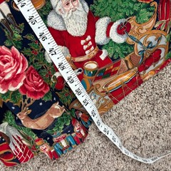 Vintage RJ Stevens Santa Christmas Jumper Bow Button Front Dress 16 USA