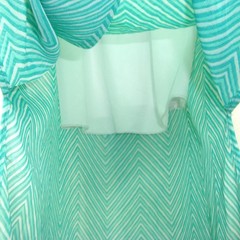 NEW Kut From The Kloth 2 Pc Maxi Dress Women Size M Chevron Print Semi Sheer