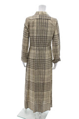 Stephan Janson Womens Long Sleeve Button Front Long Shirt Dress Brown Size IT 42