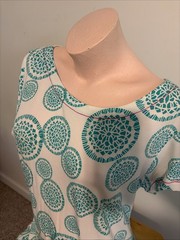 Hatley Dress XL blue patterned recognized by its distinct geometric medallion