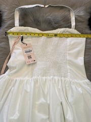 NWT Oh Polly White Halter Mini Sundress Size US 14 New