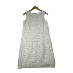 Vineyard Vines Scallop Drop Fringe Detail Linen Dress size 4 White