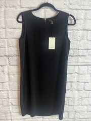 Adrienne Vittadini NWT Classic Elegant Capsule Wardrobe Black Sheath Dress 6