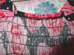 Vtg 50s Style Floral Dress Size M Swing Fit & Flare Polka Dot Rockabilly Tradwif