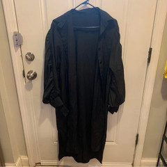 Black Button Up Collared Shirt Dress with Fancy Cuffs and Hi Low Design Size M