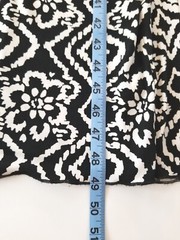 Enfocus Petite Black & White Maxi Stretch Sleeveless Dress Size 6P 49&Prime; Inches