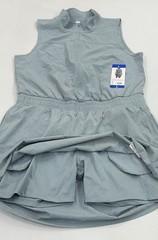 Elle Sport Women’s Sleeveless 1/2 Zip Inner Shorts Active Dress, Blue, Size L