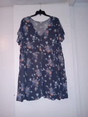 a.n.a. A New Approach Boho Women&rsquo;s Dress Floral Multicolor Button Down. Size 1X.