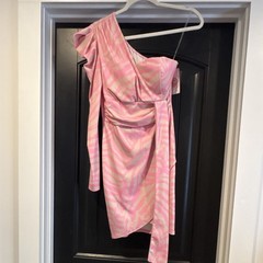 New collection, Italian brand, pink and beige zebra style, size S, brand new
