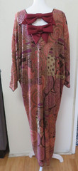 VINTAGE FRANCES LA VIE COCTAILE METALLIC DRESS, SZ US 20