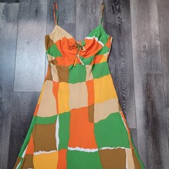 Anthropologie Faithful the brand Dress Womens midi in Costa smeralda XL NWT