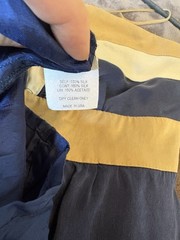 Voom By Joy Han 100% Silk Peacock Midi Dress Size Small