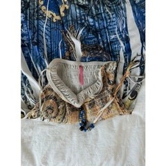 2000s InGear Boho Beaded Halter Summer Dress