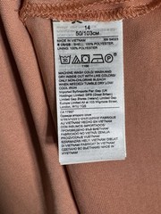 Banana Republic Utility Sunkissed Pink Maxi Dress Womens 14 Side Slits Lagenlook