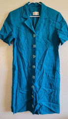 Vintage Shirt Dress Button Up Collared Charles Keath Size See Measurements