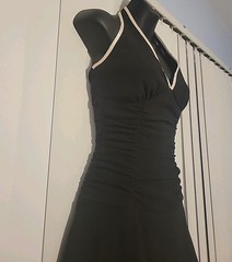 Vtg Ruby Rox Dress Sz 3 Y2K Halter Retro Punk Rock Pinup Rockabilly Babydoll