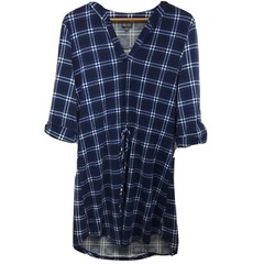 Lily Rose Junior’s Plaid 3/4 Roll Tab Sleeves Shirt Dress Size Large L