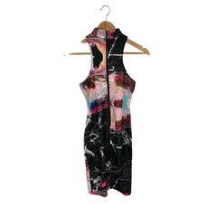 Shareen Collections Australia Abstract Marble Halter Dress Multicolor Size 6