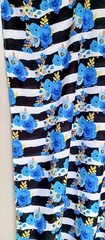 Striped Caftan Nighty Floral Pattern Cotton Kaftan Dress Loungewear JP4044