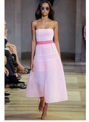 Carolina Herrera Runway Spring 2016 $2300 Size 8 Pink Corset Dress New With Tags