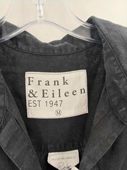 Pre-Owned Frank & Eileen Black Size Medium Button Down Maxi Long Sleeve Dress