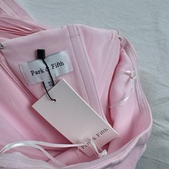 Park & Fifth Women&rsquo;s Pleated Strapless Daphne Maxi Dress Extra Small Peony Pink