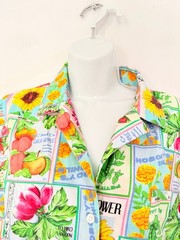 Nobodys Child Two Piece Set Womens UK 14 Floral Co-Ord Bright Print Shirt Shorts