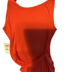 NEW – And Now This Woman’s Knit Side Tie Tulip Midi Dress – Color Red Small