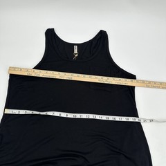 GRECERELLE Maxi Dress Women’s 2XL Black Long Sleeveless Slits Pockets Casual NEW