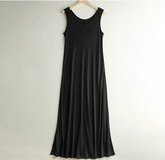 Women&rsquo;s Slip Dress Mulberry Silk Summer Sleeveless A-line Tank Dress Vest Lady