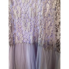 NWOT India Boutique Lace Sleeveless Dress Purple One Size Coquette Stretch