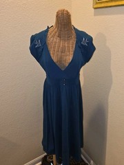 Rock Steady Pretty Retro Glam Dress–Large(see pics for measurements)
