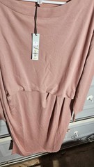 Target Prologue Midi Dress Womens Large Pink Long Sleeve Mauve Pink Boat Neck