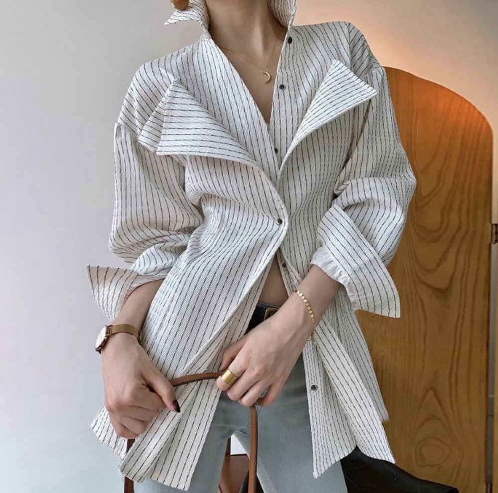 Stripped Shirt Dress