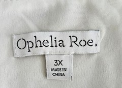 Ophelia Roe Romantic Country Long Dress Women 3X Cottage Prairie Pink Festival