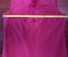 Diane von Furstenberg DVF Sz 10 Berry Pink Corset Top Sleeveless Resort Dress