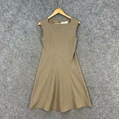 MM Lafleur Womens Dress Size 0 Brown Sleeveless A-Line Zip 17017