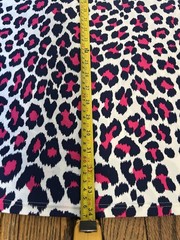 Jude Connally Shift Dress Size S Knee Length Sleeveless Leopard Print White