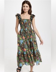 Mille Resort & Travel Size XXS • Olympia Floral Midi Dress